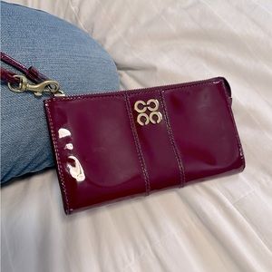 Coach wristlet/wallet - stunning deep purple